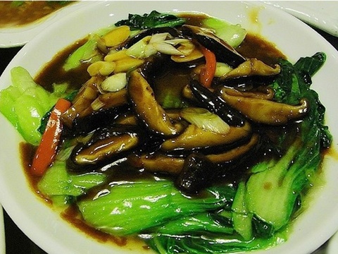 香菇油菜的家常做法 粤菜香菇油菜